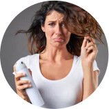 Κατάχρηση προϊόντων hair styling